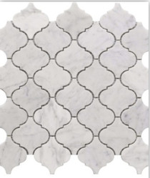 Roca Rockart Lantern Carrara 12 x 12 Marble Mosaic